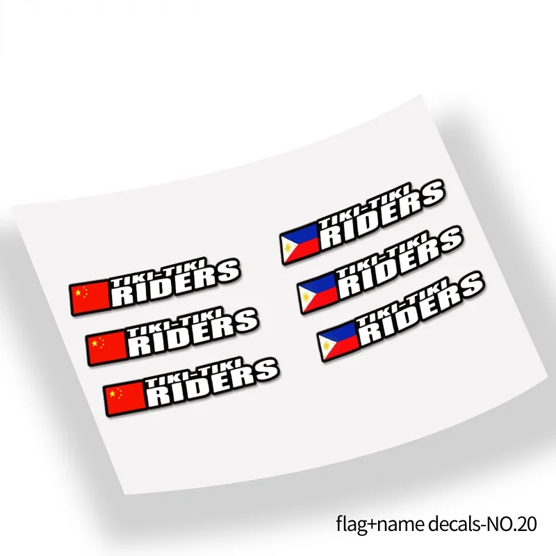 

Frame name stickers custom bicycle road bike flag name stickers custom style