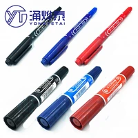 yyt 1pcs large and small double end marker pen oil based pen hook line pen cd pen box pen marker pen