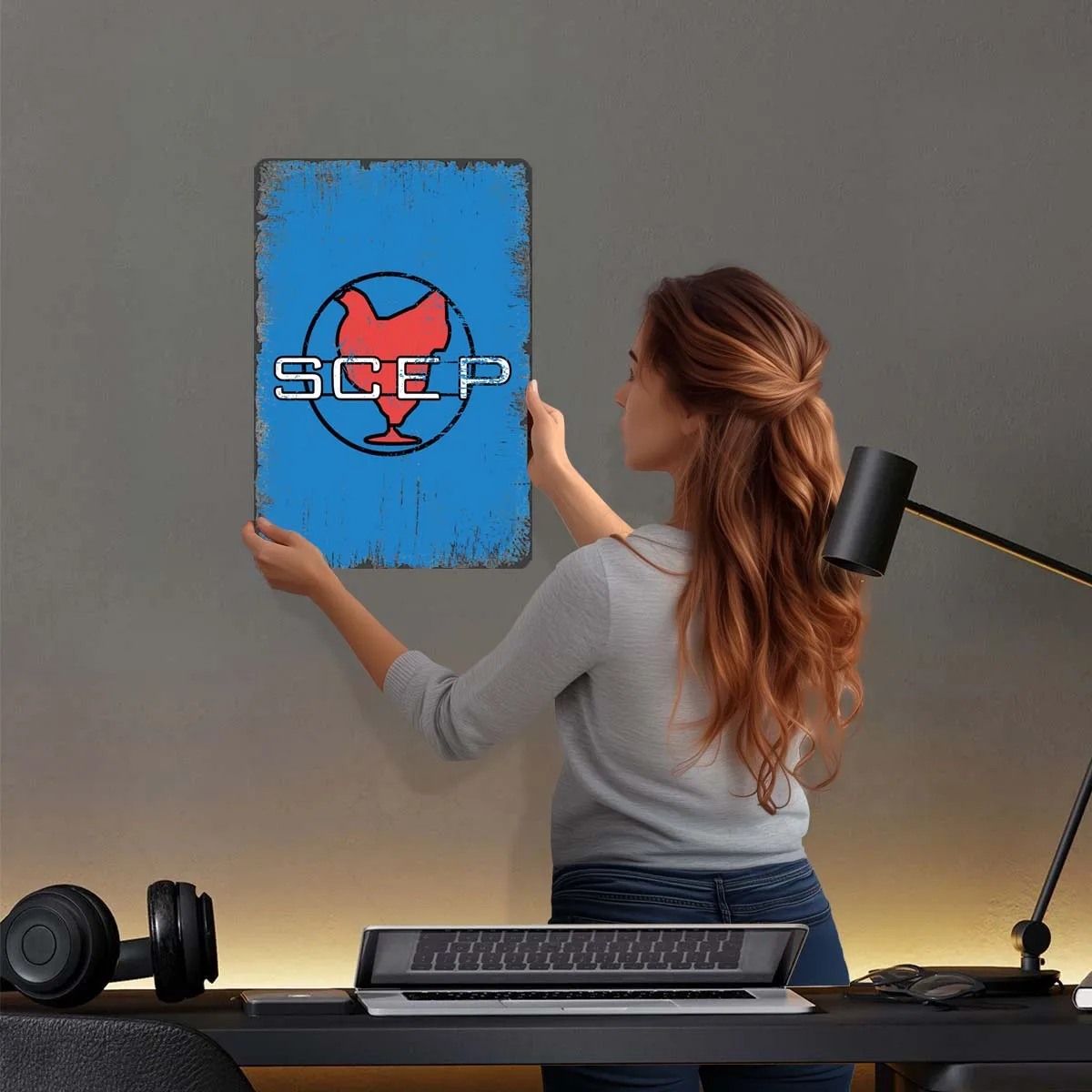 SCEP OSS 117 текстовый художественный металлический плакат украшение для спальни