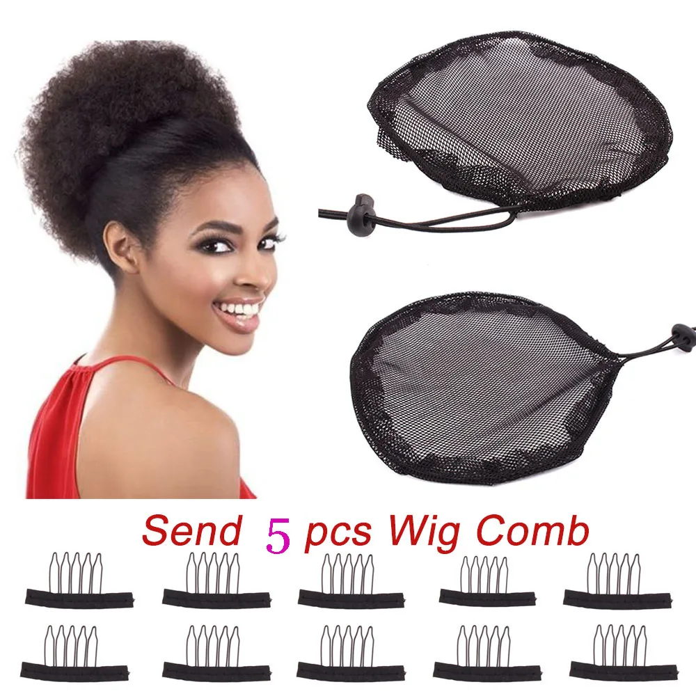 

5pcs/bag Hot Quality Hair Net For Making Ponytail With Adjustable Strap on the Back Weaving Cap Glueless Wig Caps Hairnets