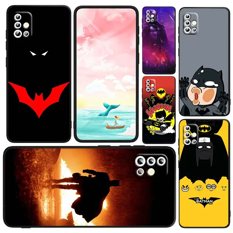 

Cartoon Cool Batman Heroes Phone Case For Samsung A73 A72 A71 A54 A53 A52 A51 A42 A33 A32 A23 A22 A21S A13 A04 A03 5G Black