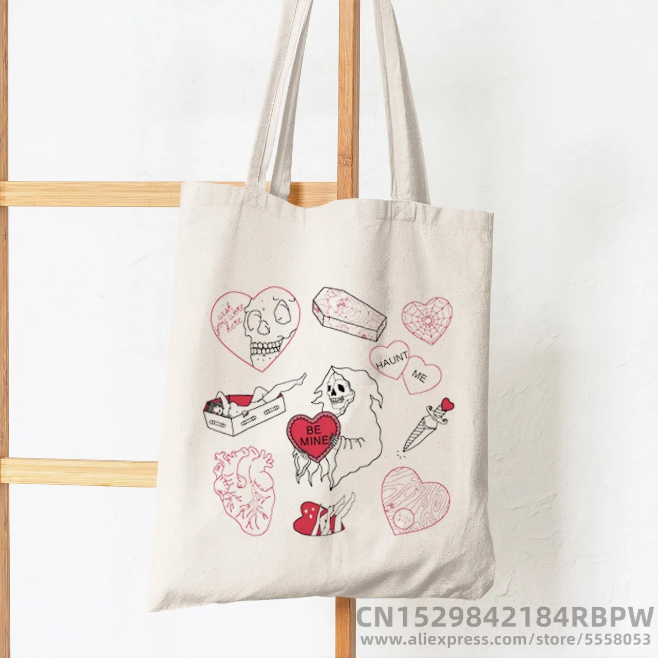 Холщовая Сумка-тоут с принтом атака на Титанов