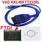 Инструмент для сканера VAG COM KKL 409 с чипом FTDI FT232RL, диагностический инструмент VAG 409 с кабелем VAG COM, диагностический инструмент VAG, автомобильные детали VAG