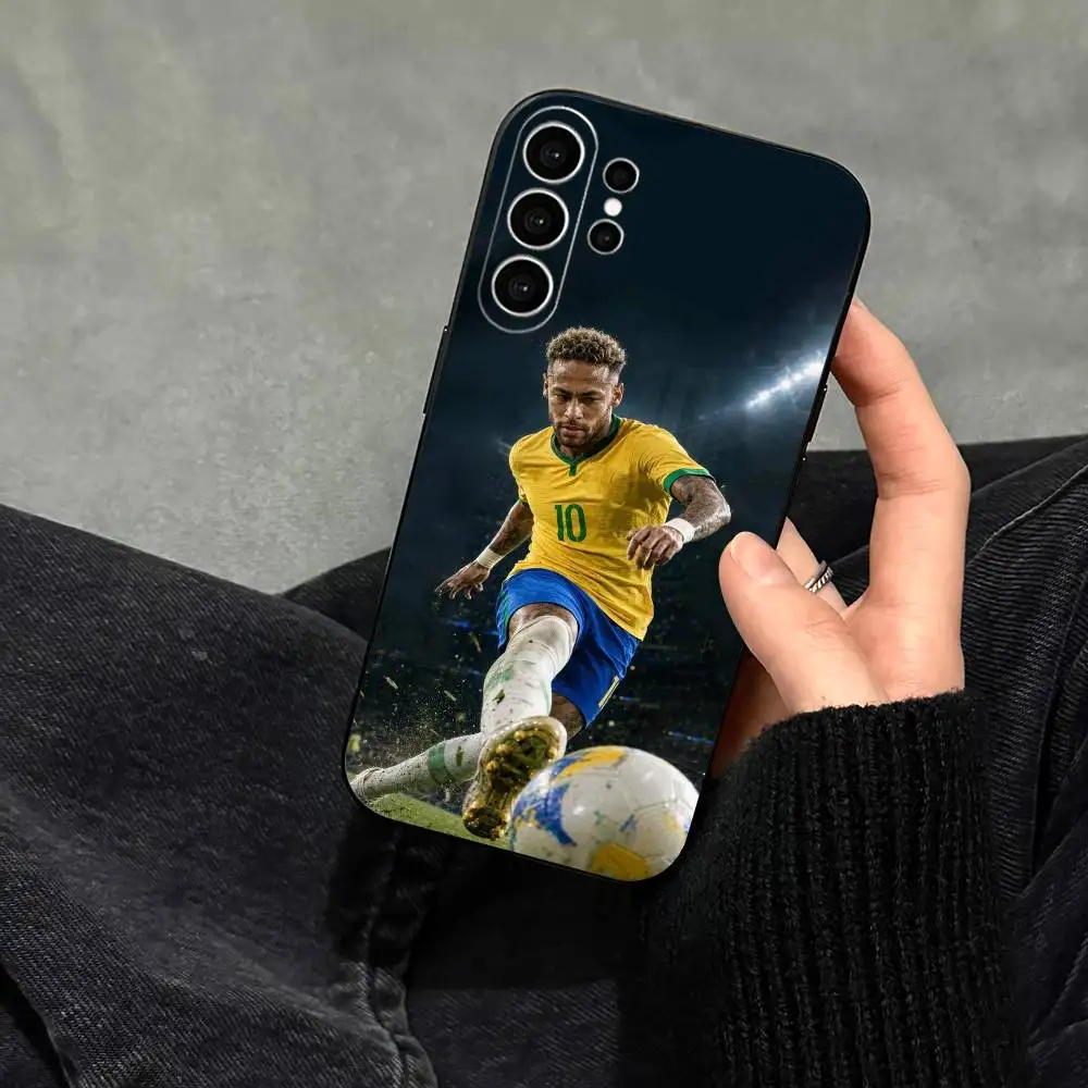 Фото Чехол для телефона Football 10 с Неймаром-младшим для Samsung S25, S24, S21, S22, S23, S30, Ultra, S20, Plus, FE, Note, 10, 9, 5G, черный №2