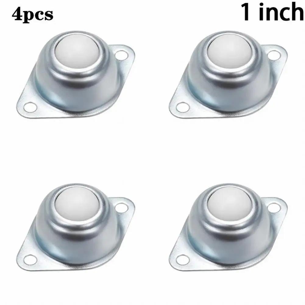 

4 Pcs Roller Ball Transfer Bearing Units Caster Wheels Transfer Bearing 2 Holes Nylon Roller Ball Bearing Caster 2.7x1.1inch