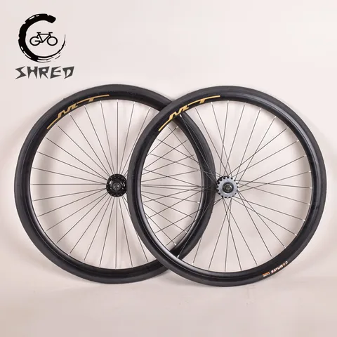 700C фиксированная Шестерня велосипеда 30 мм колеса алюминиевый сплав набор колес Односкоростной велосипед гоночный гусеничный круг с 32-часовой ступицей подшипника