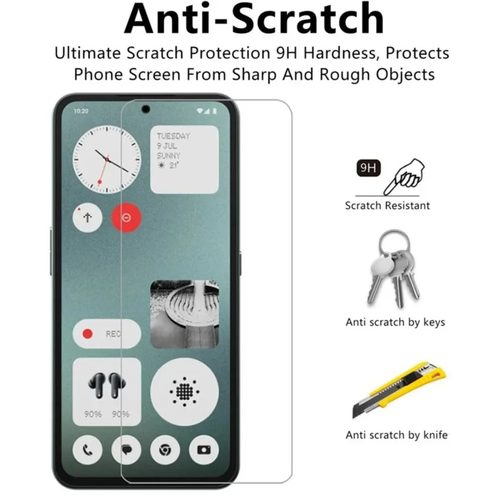 5 шт. закаленное стекло для телефона ничего CMF 1 стеклянная Защита экрана 2