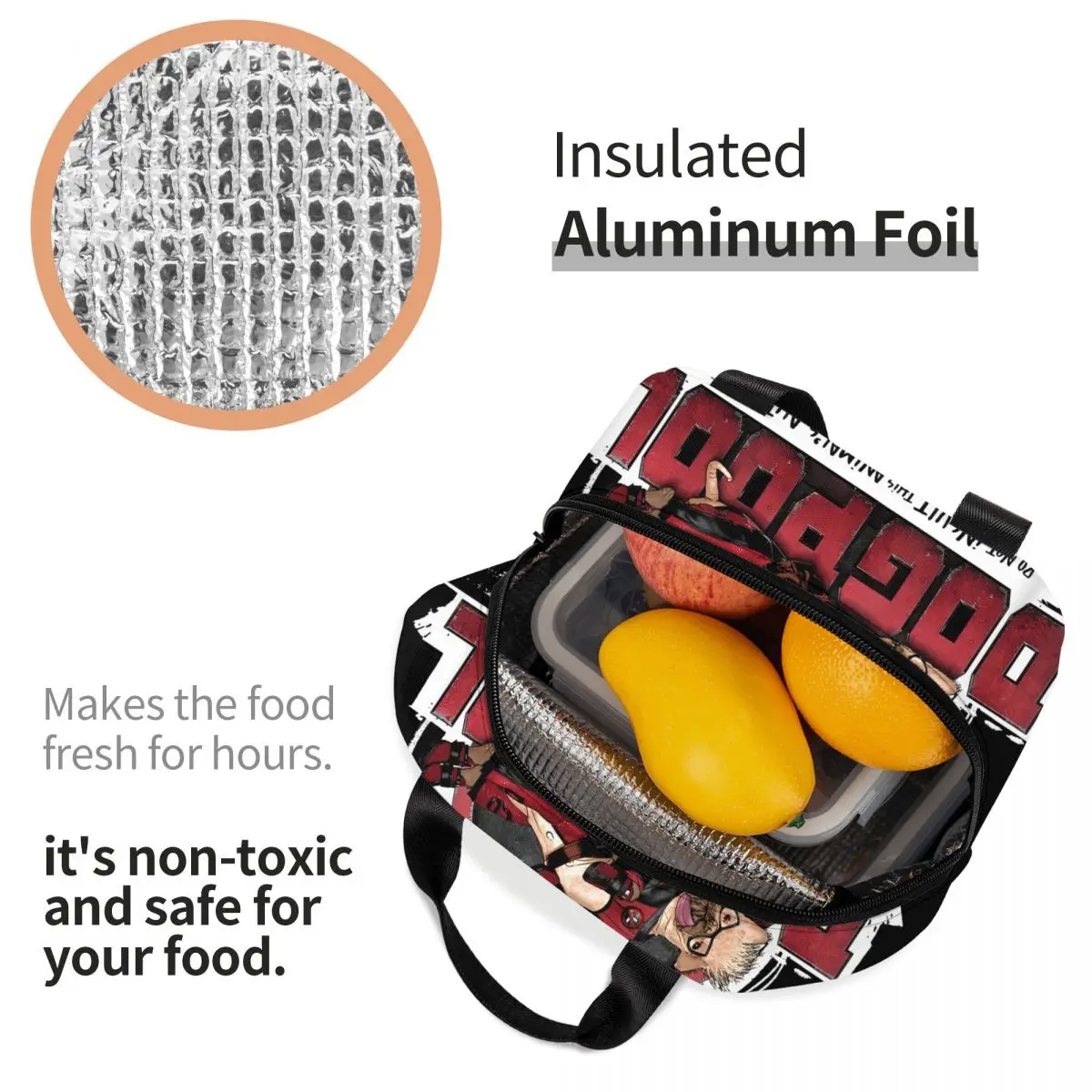 Автоматическая сумка для обеда Deadpool &amp Wolverine Dogpool портативная коробка завтрака на