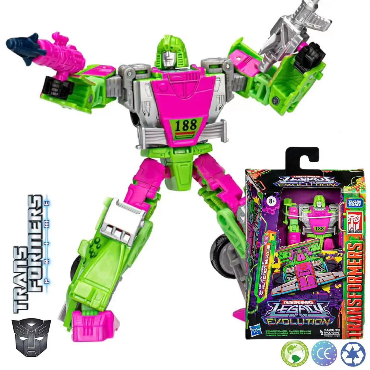 

Transformers Generations Legacy Evolution Deluxe Class Action Figure G2 Universe Autobot Mirage 14 Cm In Stock