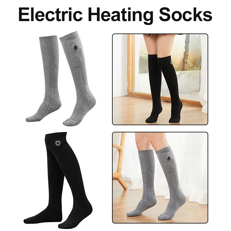 

Women Men Electric Heating Socks 3 Speeds Warm USB Heated Socks for Ski Hiking