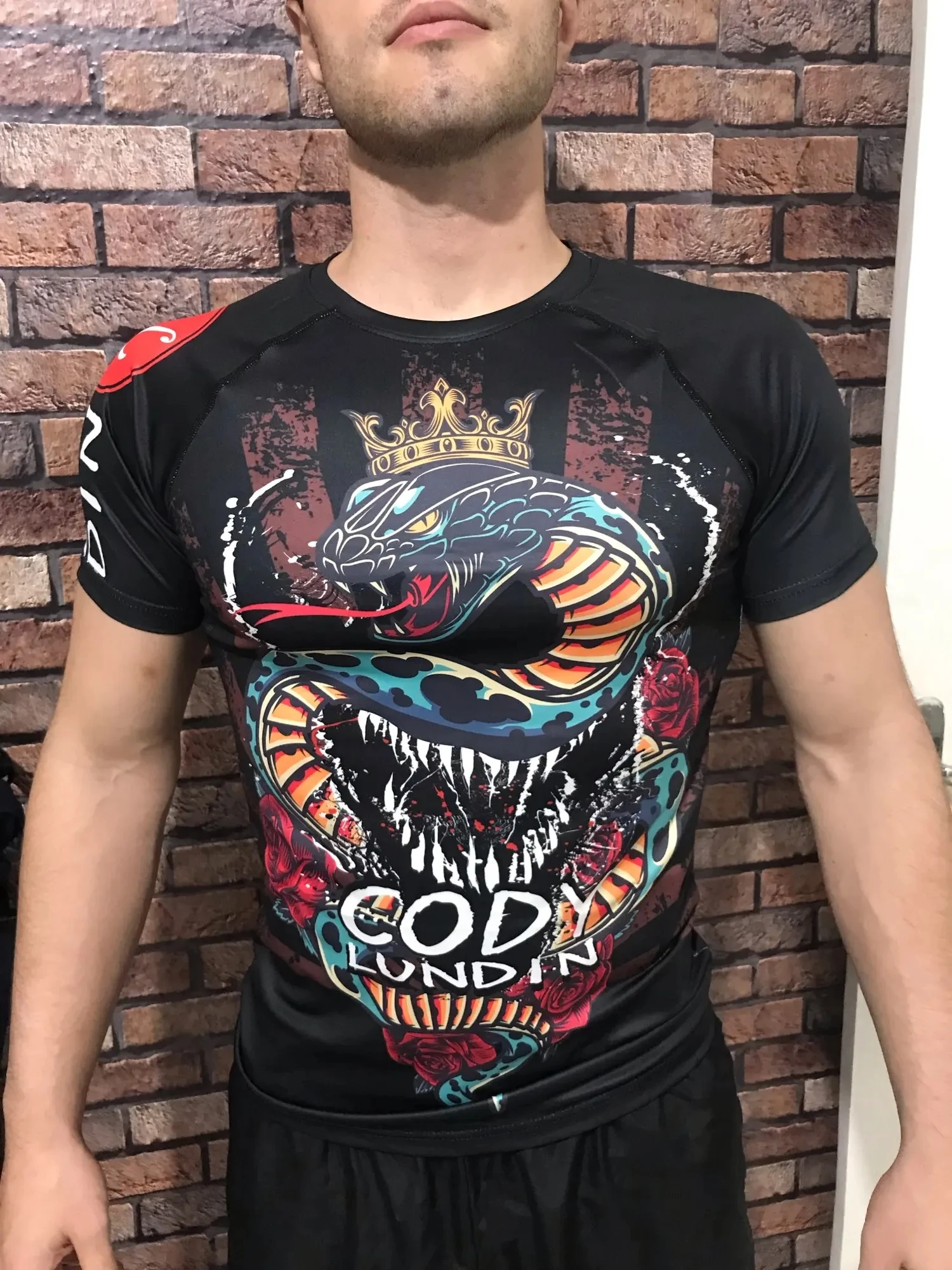 Рубашка Cody Мужская компрессионная сухая блузка с защитой от УФ излучения и шорты