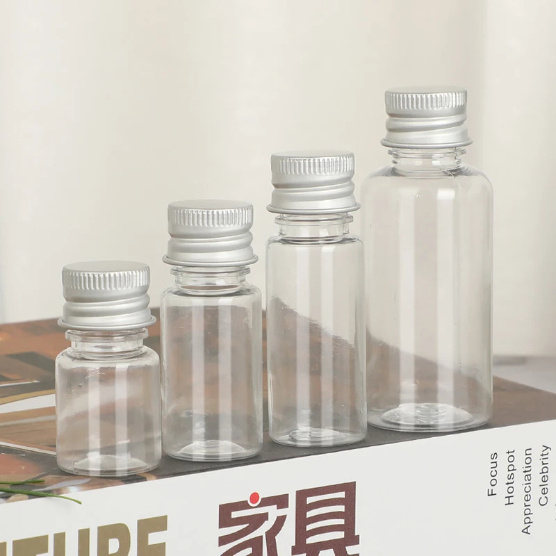 

15m/20/30ml/50ml/60ml Transparent Bottle Plastic Refillable Bottles Cosmetic Shampoo Dispensing