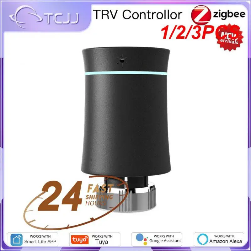 

1/2/3PCS TRV ZigBee 3.0 Tuya New Radiator Actuator Valve Smart Programmable Thermostat Temperature Heater Alexa Voice Control