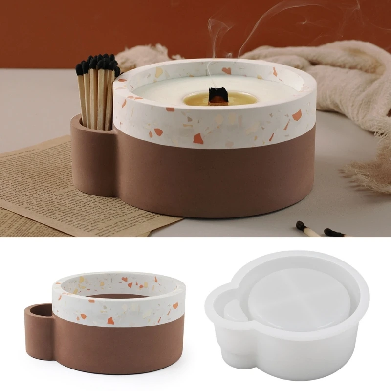 Быстродействующая цементная чашка зеркальная форма силиконовая для литья смолы