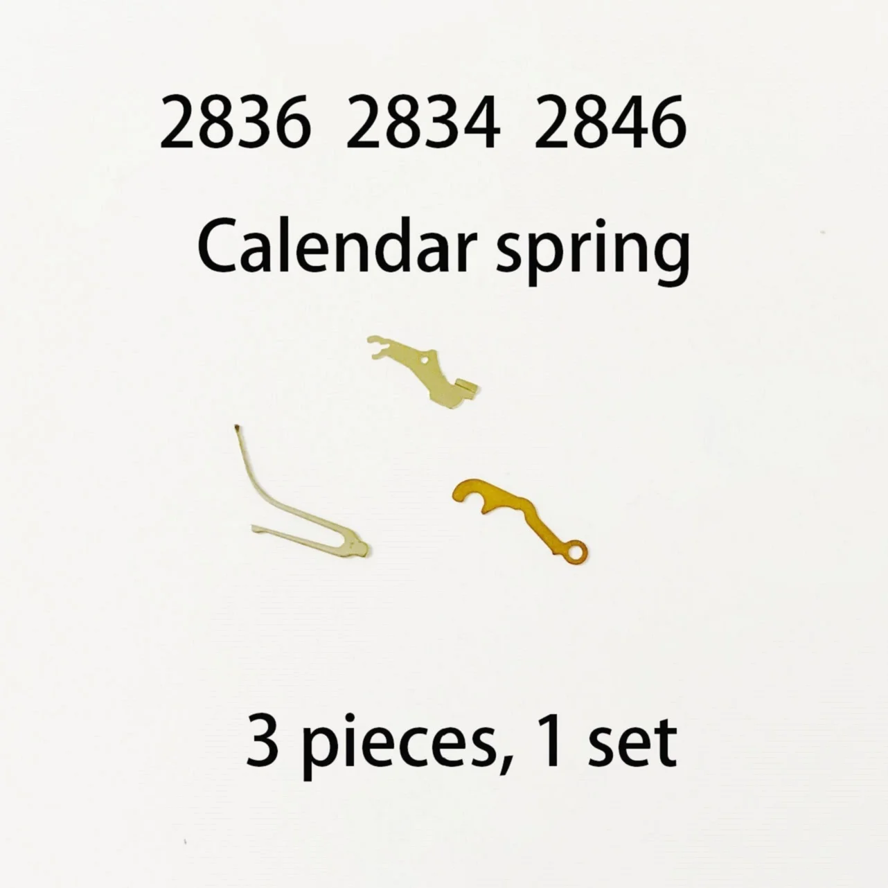 

Watch accessories originally suitable for ETA2836, 2834, 2846 movement calendar wheel spring 3 pieces 1 set