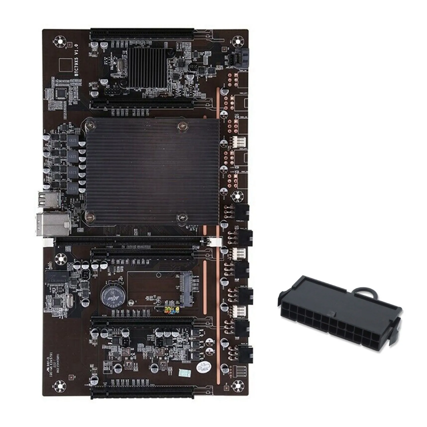 

Материнская плата для майнинга BTCX79 H61 с разъемом питания 24 контакта LGA 2011 DDR3 поддержка 3060 3070 3080 GPU для майнинга BTC