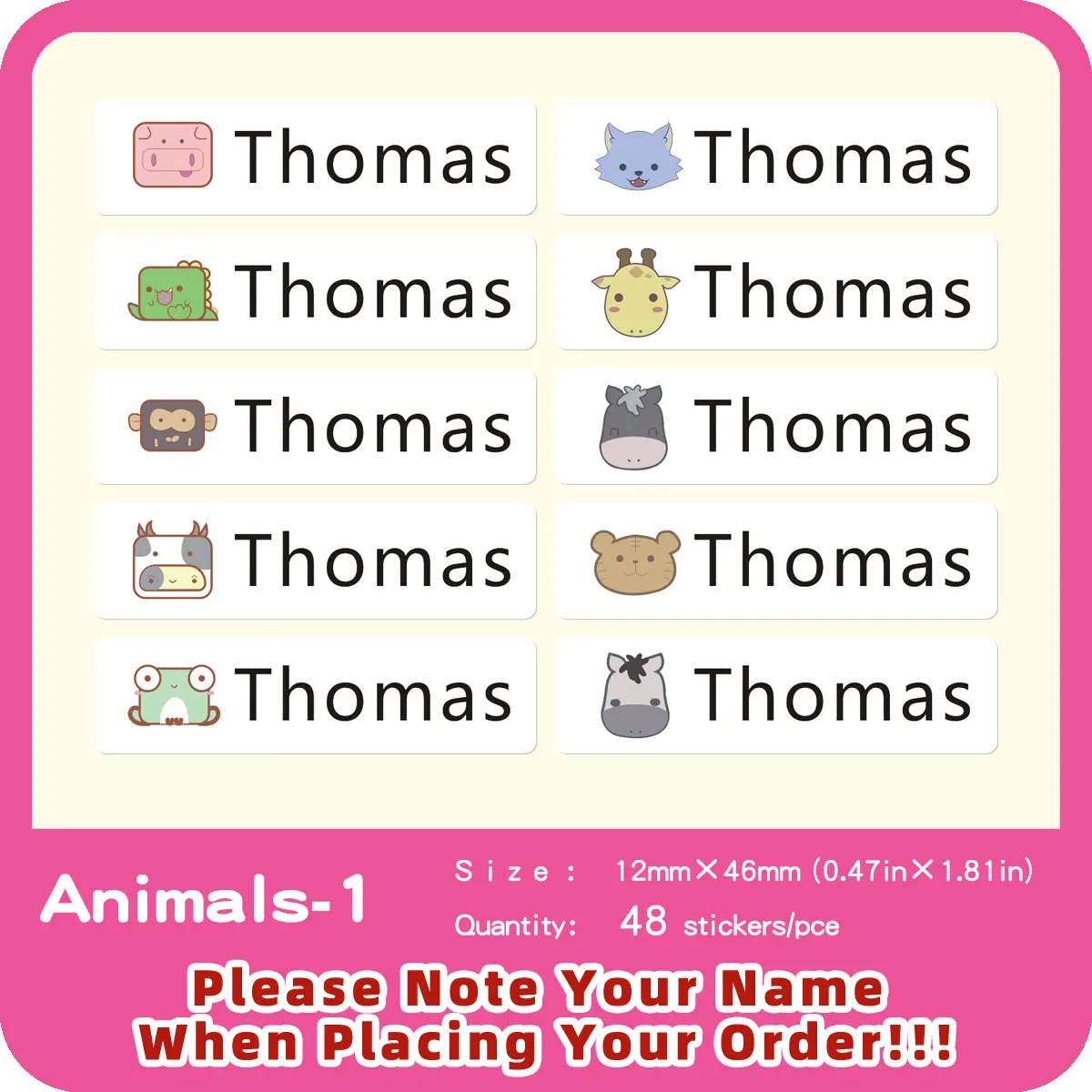 

Персонализированные водонепроницаемые наклейки COOTIE