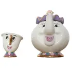 Мультяшный чайный горшок Красавица и чудовище, кружка, горшок с изображением миссис, чайный горшок, красивые рождественские подарки, бесплатная доставка