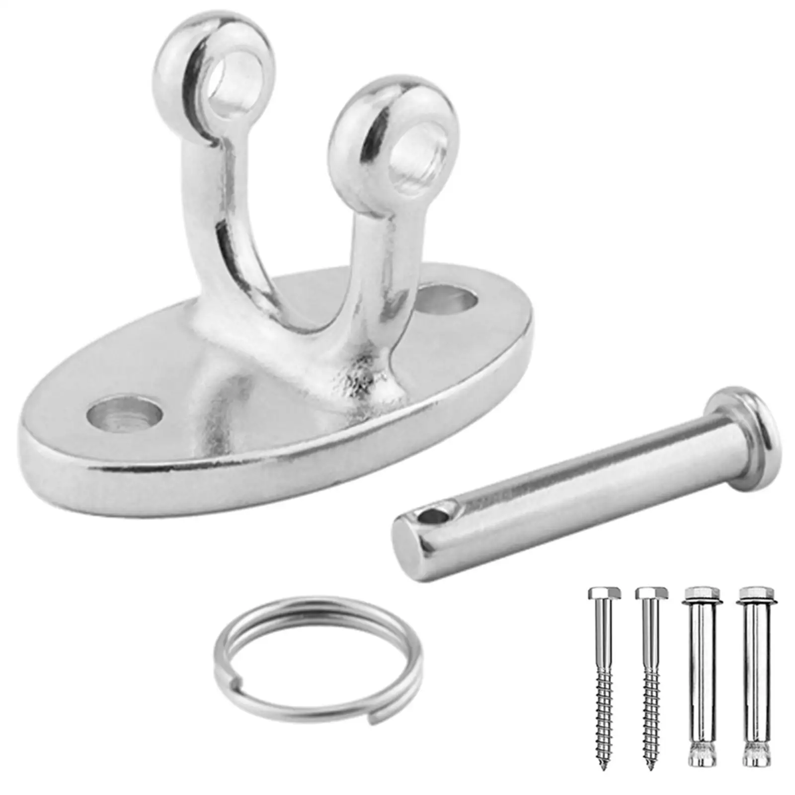 

Swing Hangers Hook 2000lb Capacity Permanent Mount 180° Rotate Fits for Hammock Yoga Swing Hooks Porch Patio Playground Hardware