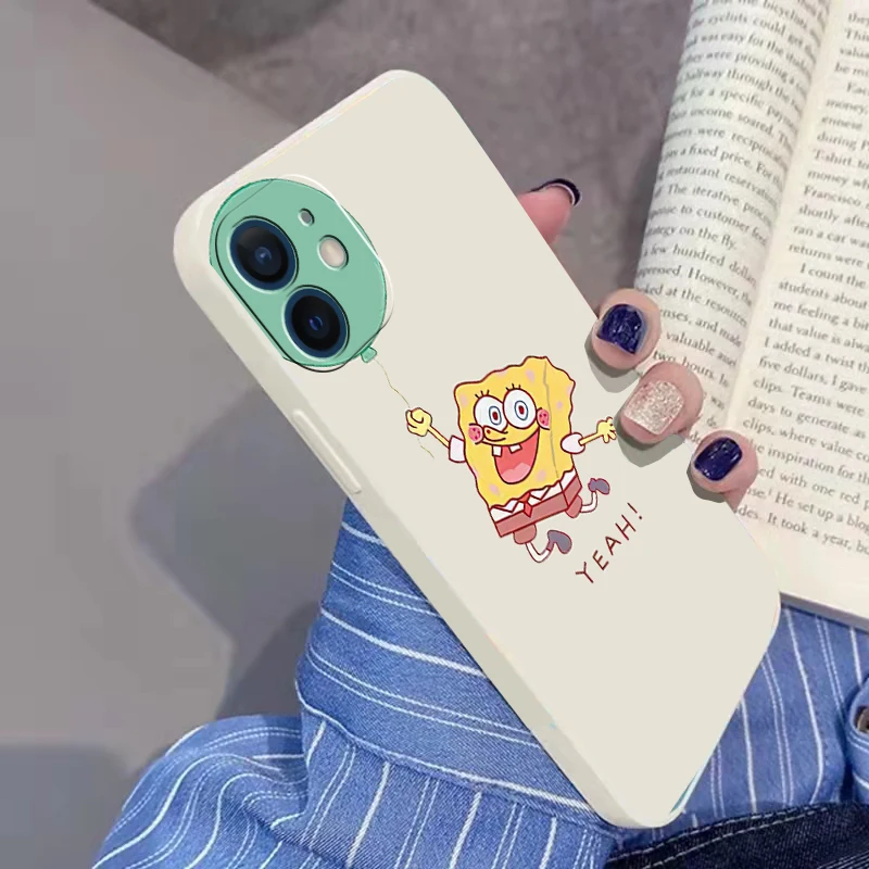 

SpongeBob-Patrick-Star Cartoon HOT Case For iPhone 12 13 Pro MAX Mini 11 Pro MAX X SR 6 6S 7 8 Plus XS MAX Silicone Cover Funda
