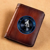 high quality genuine leather men united states army delta force printing short card holder purse luxury brand male wallet