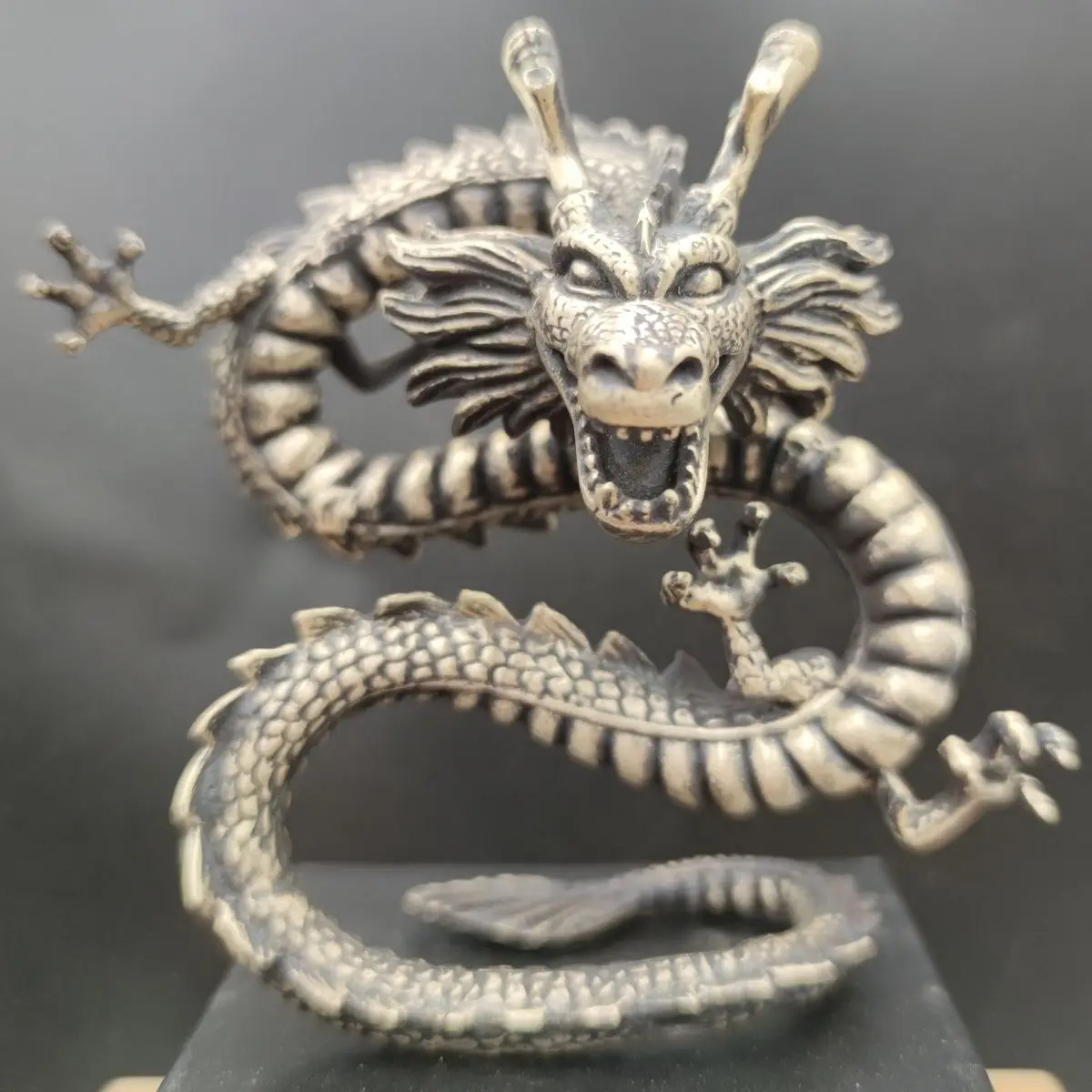 

12 см дракон из чистой меди в форме дракона с четырьмя крапанами в виде китайского дракона сцена ручная работа модель счастливые украшения