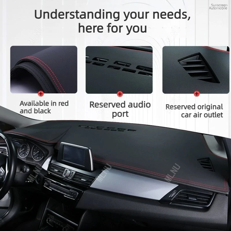 Фото Коврик на приборную панель для BYD Seal 5 DM-i/King DM-i/Chazor, аксессуары 2024/2023, противоскользящий, из замши, износостойкий, пылезащитный, 2022 №4