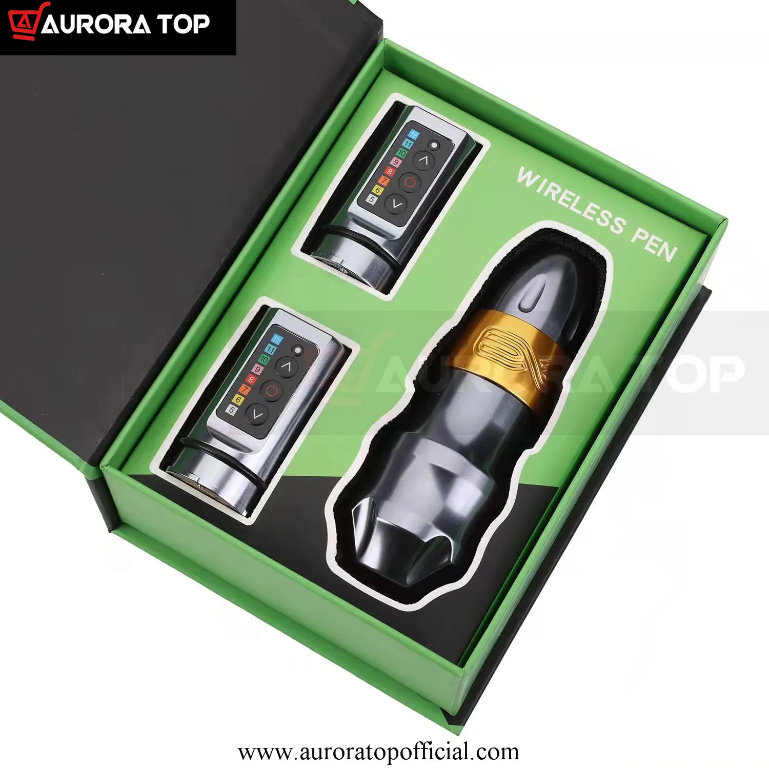 Машинка для татуировок EXO с 2 аккумуляторами мощный мотор без сердечника литиевая