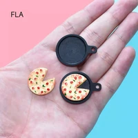 4pcsbag accessories simulation decoration materials pizza miniature food toys mobile phone shell refrigerator stickers jewelry
