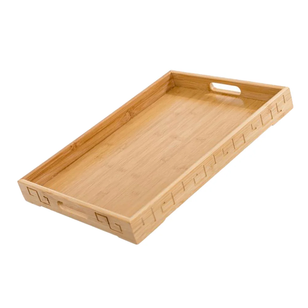 

Bamboo Tray Practical Food Serving Tray Household Snack Dessert Storage Tray