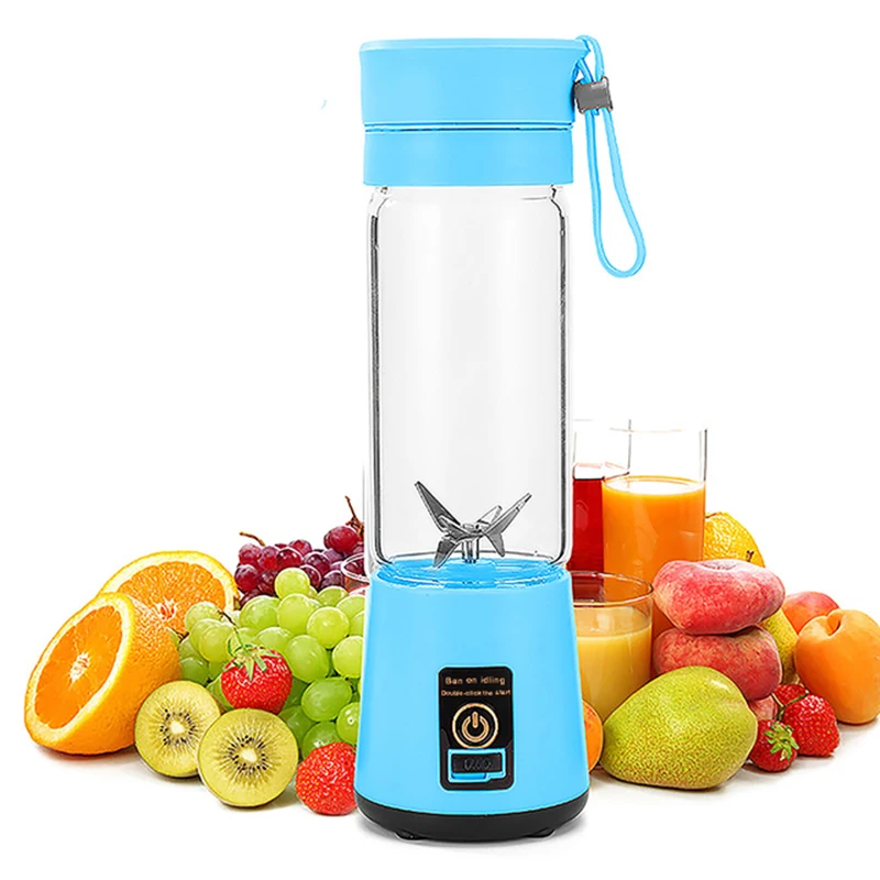 

Squeezer Electric Fruit Juicer Steel Mini Hand Portable Blender Tools Maker Shaker Bottle Mixer USB Kitchen Accessories