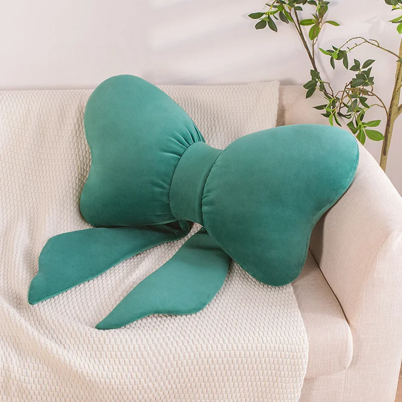 

Lovely Soft and Comfortable red and green bow tie Doll Plush Stuffed Animal Toy Pillow Girl Children's Gift