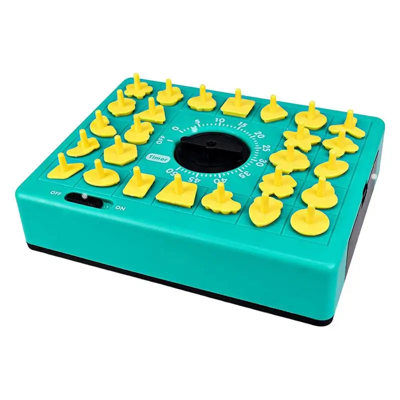

Kids Time Board Puzzle Toy Kids Shape Matching Tray Toy Set With Timer Family Board Sorting Game Plaything For Boys Girls