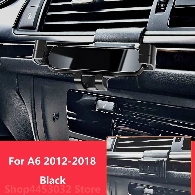 

For Audi A6 C8 C7 2022 4F C6 4A2 4A5 Car Mobile Phone Holder 360 Degree Rotation Special Bracket Clamping Accessories 2020 2019
