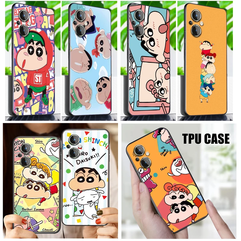 

Anime Crayon Shin-chan Phone Case For OnePlus Nord N200 N20 CE2 Lite CE 10 9RT 9R 9 8 8T 7 7T 6 6T Pro 5G Black TPU Cover