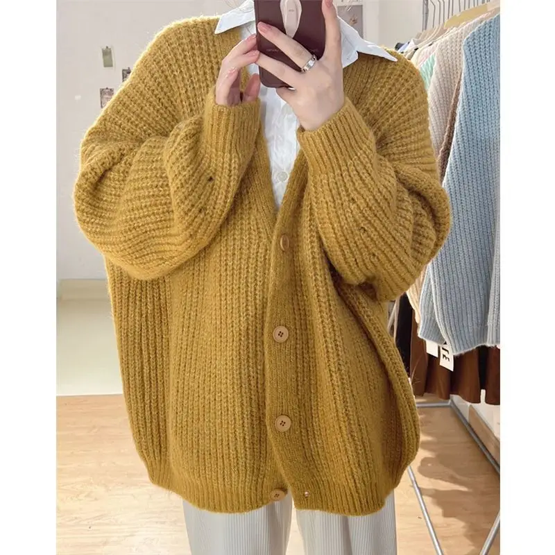 

Cardigan Women's Loose Sweater Academy Style Sweet Cute Knitwear Long Sleeve Top 2022 New Autumn Versatile Coat Cardigan