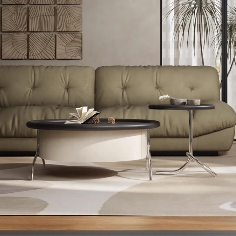 Журнальный столик Foshan Moodern для гостиной журнальный с местом хранения круглый