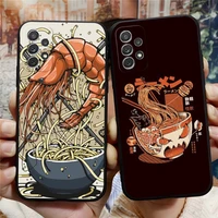 great ramen wave japan phone case for sumsung a13 a12 a52 a53 a51 a21 a22 a31 a40 a03s a73 a32 a33 a50 a20e telefoon coque