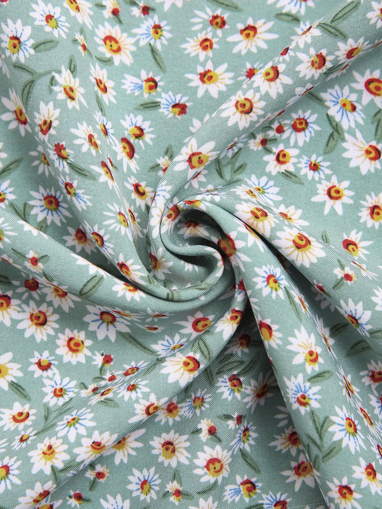 Разноцветная прямая мини-юбка с высокой талией в стиле бохо |