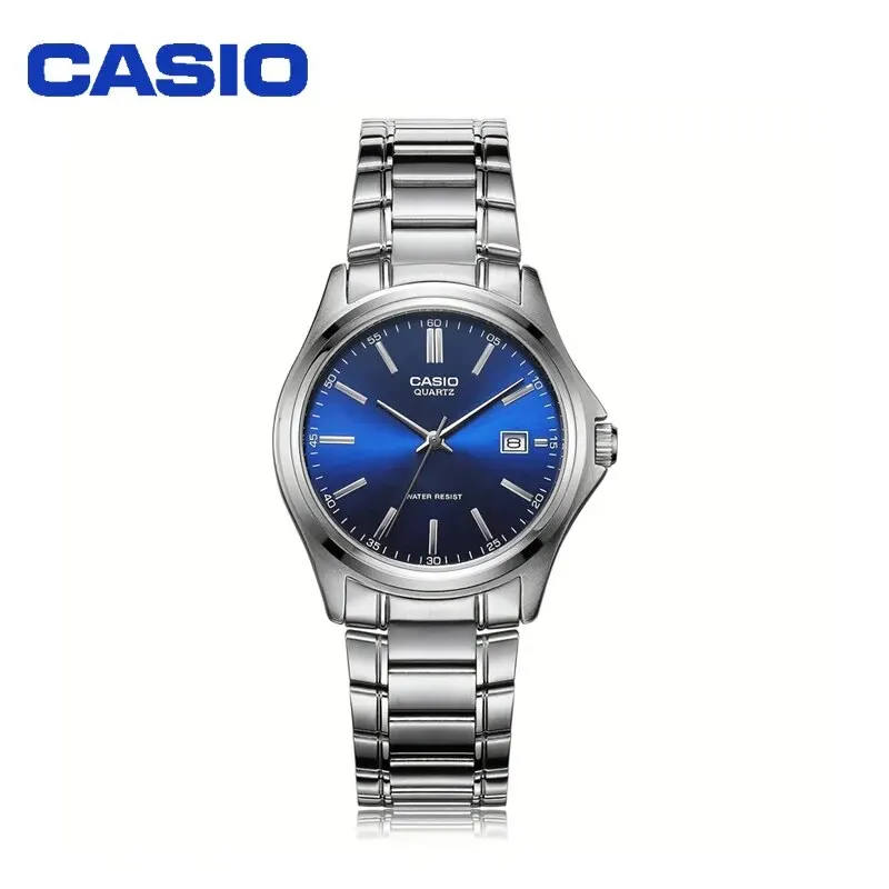 Casio MTP-1183A, женские часы со стальным ремнем, кожаные, для отдыха, Роскошные, деловые, для свиданий, простые, с алмазным циферблатом, кварцевые часы, мужские часы