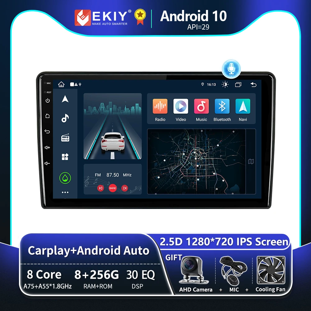 EKIY T8 8G 256G Android 10 автомобильный радиоприемник для Opel Zafira B Astra H 2005-2014 стерео Carplay
