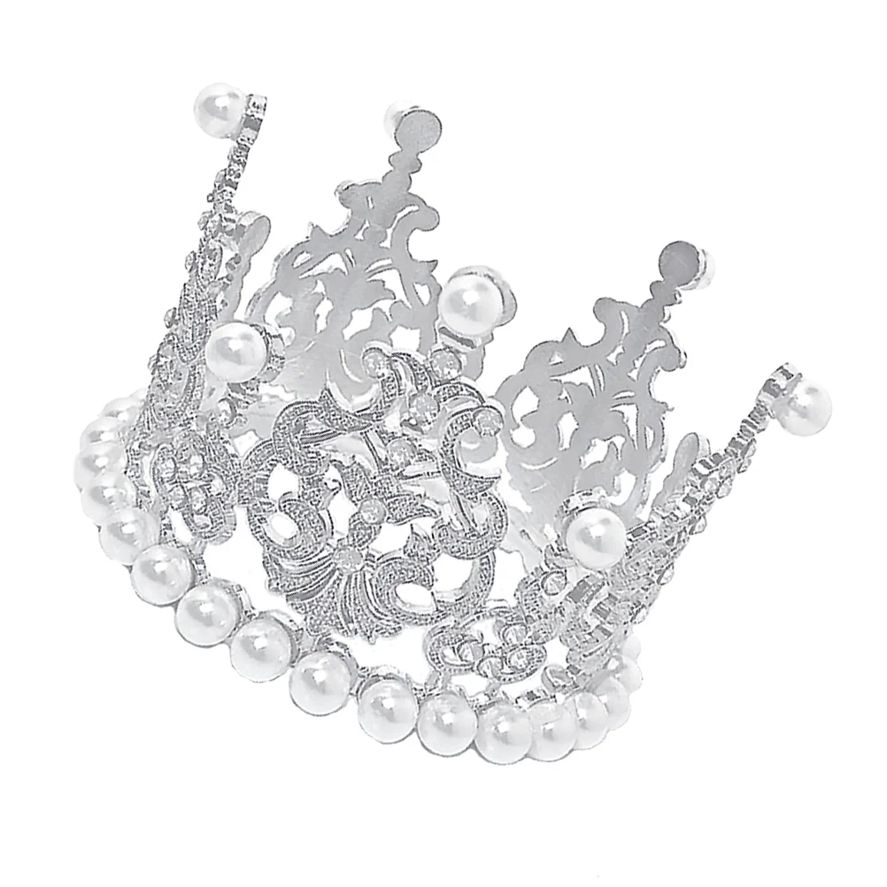 

Exquisite Crown Unique Birthday Cake Decoration Charming Headwear Headdress Hair Accessories for Little Girls (Silver)