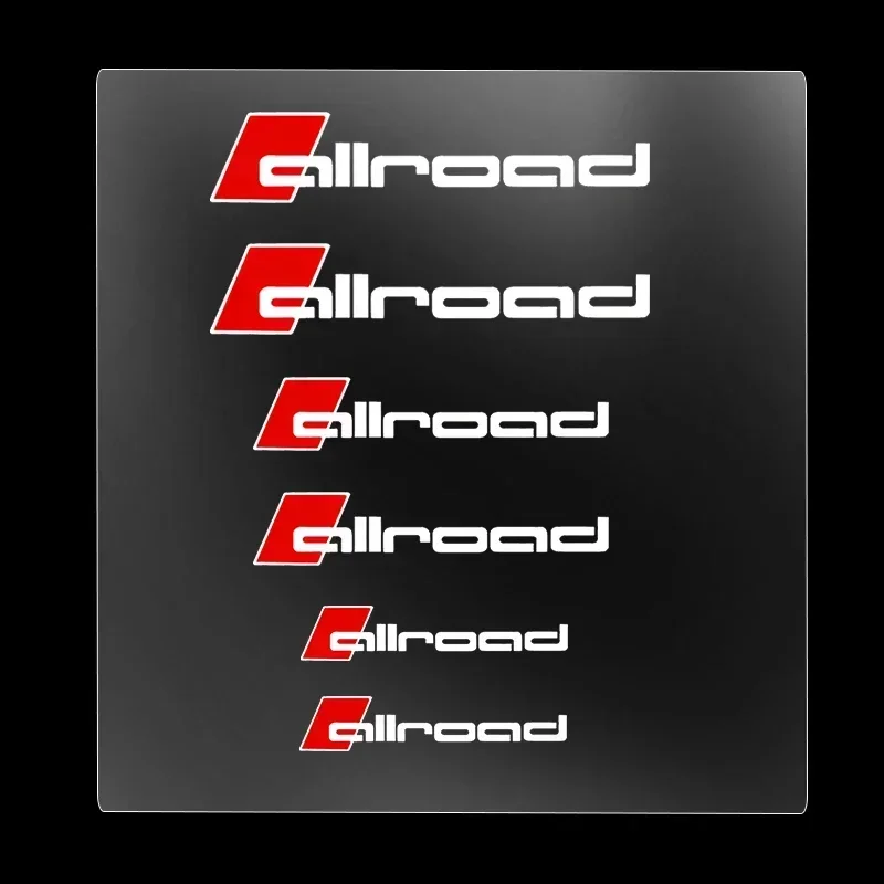 

6 шт. термостойкие наклейки на суппорты, декоративные наклейки на колеса, виниловые наклейки для audi allroad A1 A3 A4 A5 A6 A7 Q3 Q5 Q7 RS3 RS4 RS5 S3 S4 S5