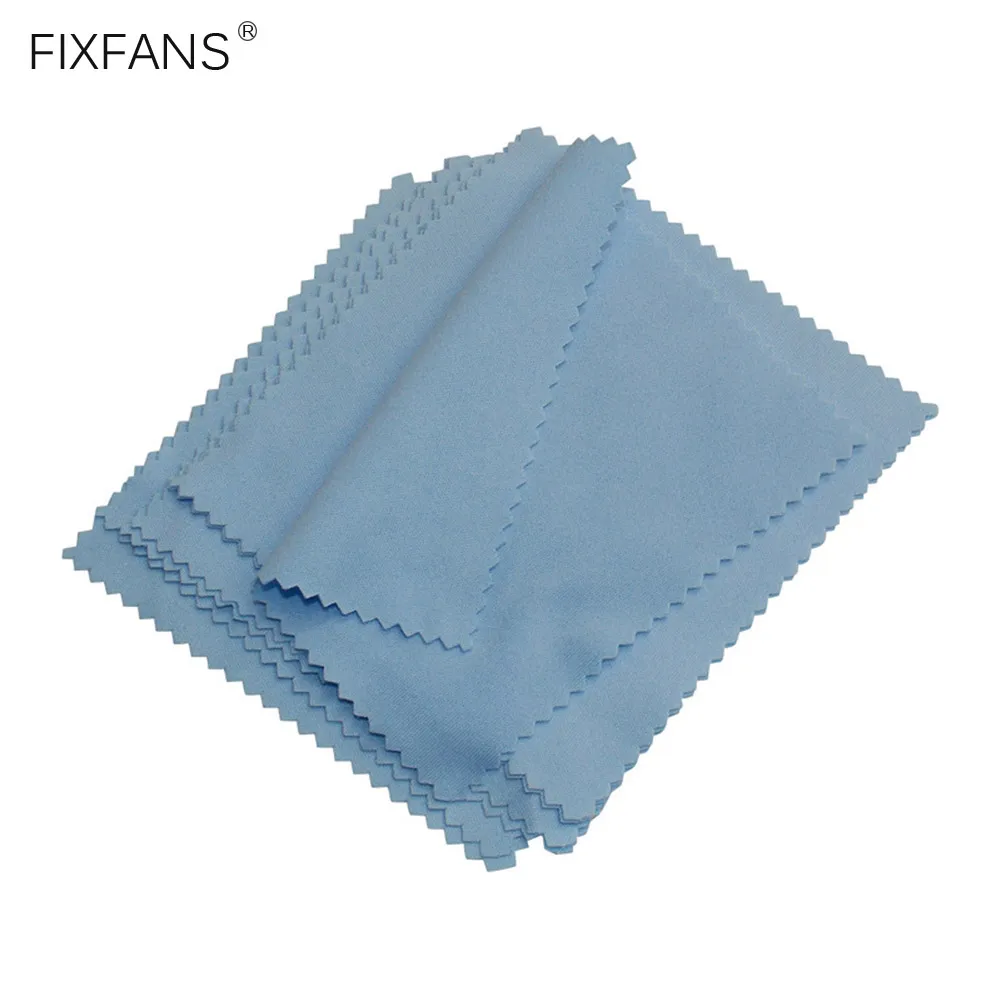 Чистящая ткань из микрофибры 10x10 см для очков, камер, объективов, телефонов, планшетов, ноутбуков, компьютеров, ЖК-экранов