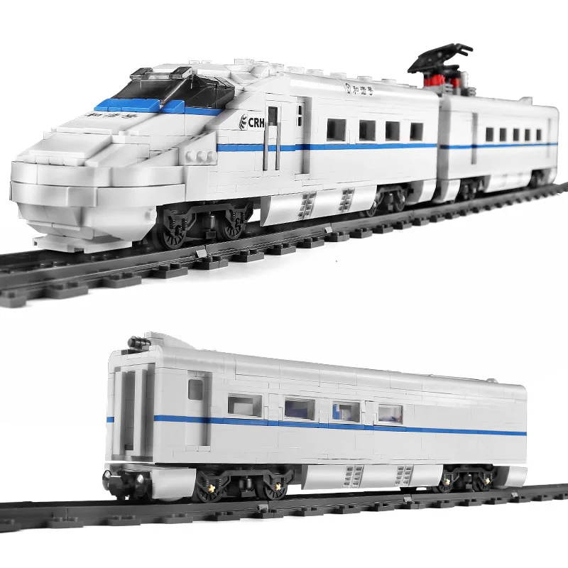 

2600+pcs/set APP Remote control train CRH2A High-speed Bail Dinning Car Building Blocks Bricks For Kids Christmas