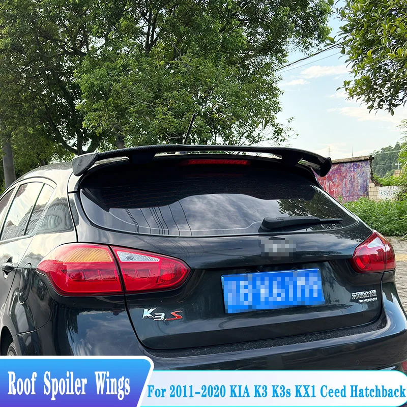 Фото Для KIA K3 K3s KX1 Ceed Hatchback 2011-2020 годов: задний спойлер-лип на крышу, высококачественный ABS-пластик, аксессуары для тюнинга кузова автомобиля №1