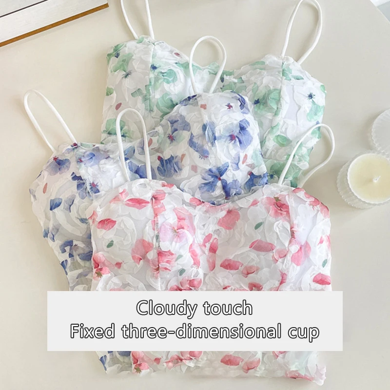 Модный цветочный корсет жилет кружевной кроп-топ женский бюстгальтер сетчатый