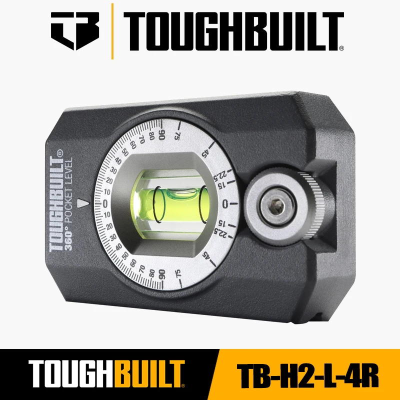 

ToughBuilt TB-H2-L-4R Карманный уровень на 360 градусов TOUGHBUILT Аксессуары для инструментов