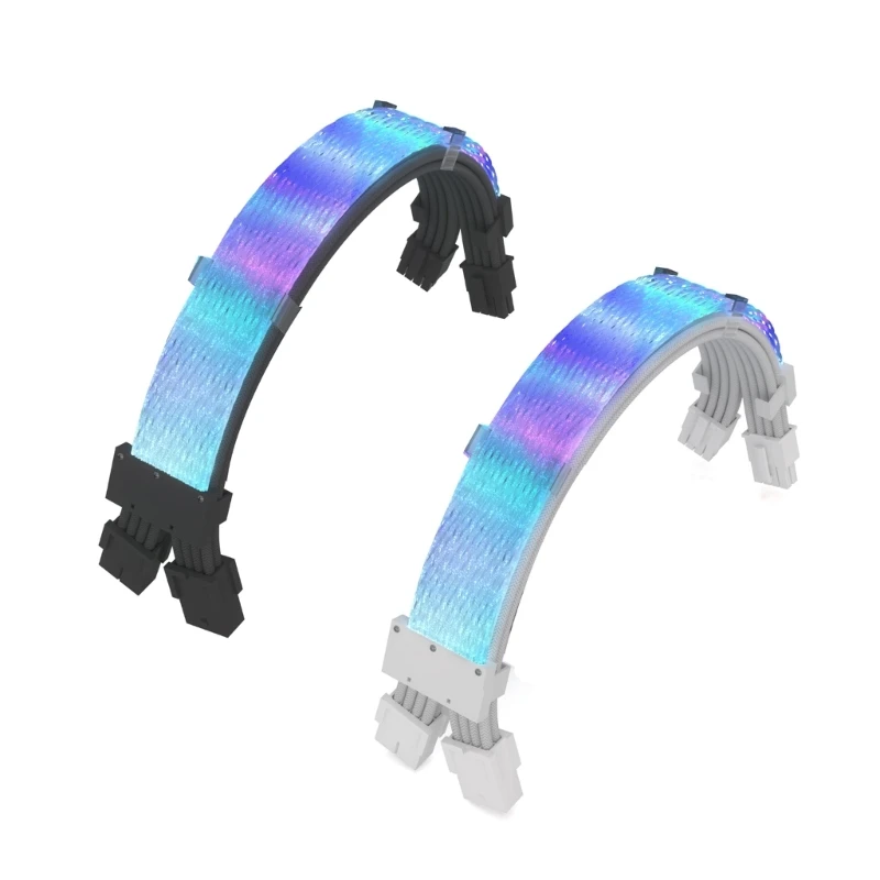 

ARGB Power Extension Cable for Gaming Enthusiasts,ARGB Lighting Black/ White