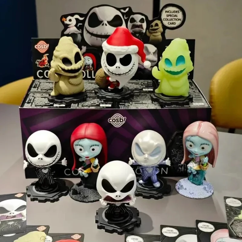 

Hot Toys The Nightmare Before Christmas Blind Box Mini Anime Mysterious Surprise Box Figures Guess Bag Garage Kit Model Toy Gift